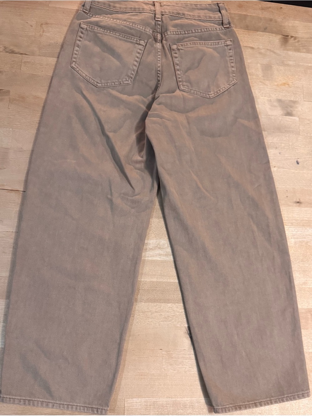 L'AGENCE Liora High-Rise Wide-Leg ankle khaki Jean - Picture 11 of 11